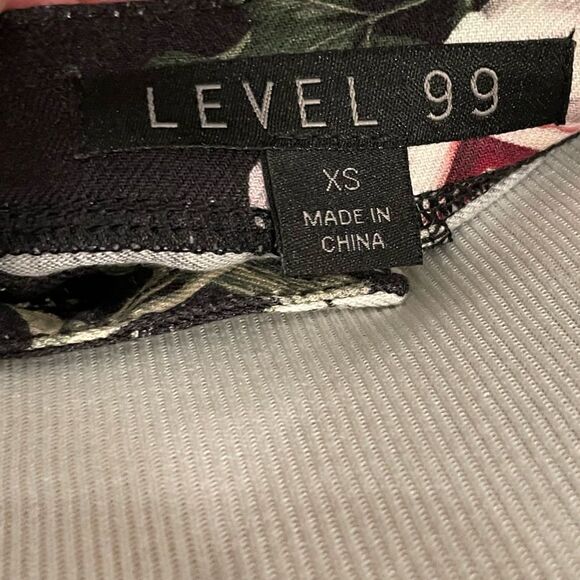 Black denim, overalls, Level 99 floral Amelia dress - Picture 11 of 11